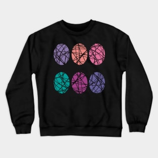 Easter Egg colourful Pattern Crewneck Sweatshirt